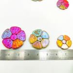 Iridescent Flower & Leaf Mosaic Tiles - 500g