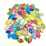 Iridescent Flower & Leaf Mosaic Tiles - 500g