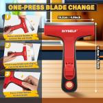 Razor Blade Scraper Tool with 10 Blades