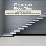 Nexus Peel and Stick Vinyl Floor Tiles, 20 Pack