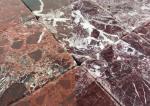 Tenedos Burgundy Marble 4x4 Inch Tumbled Tile