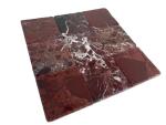 Tenedos Burgundy Marble 4x4 Inch Tumbled Tile