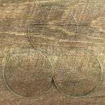 CleverDelights 3-Inch Clear Round Glass Tile