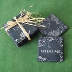 Set of 52 Black Slate Coasters for Any Space