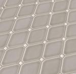 Dove Gray Glazed Ceramic Mosaic Shower Tile