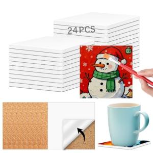 24 PCS 4x4 Inch Self-Adhesive Ceramic Tiles