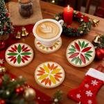 Youway Style Red Leaf Mosaic Tiles for Crafts Bulk,200g Petal Mosaic Glass Pieces,Flower Glass Tiles for DIY Garden Mosaic Making Supplies Kit