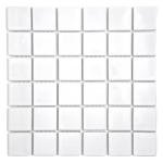 Premium Matt White 2x2 Porcelain Mosaic Tile