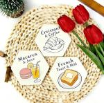 24 Pcs White Ceramic Craft Tiles for DIY