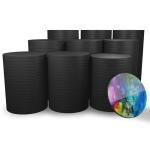 Black Ceramic Coasters - 100-Pack DIY Tile Set