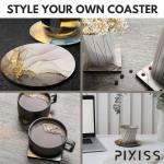 Black Ceramic Coasters - 100-Pack DIY Tile Set