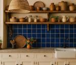 Cobalt Blue Porcelain Mosaic Tile for Showers