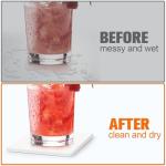 36 Pack White Ceramic Shower Floor Tiles for Crafts