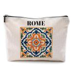 Roman Tile Makeup Bag - Italy Gift for Women
