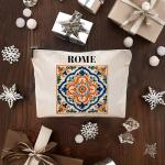 Roman Tile Makeup Bag - Italy Gift for Women