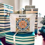 Roman Tile Makeup Bag - Italy Gift for Women