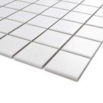 2"x2" White Porcelain Mosaic Shower Tile Sheet