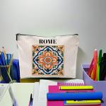 Roman Tile Makeup Bag - Italy Gift for Women