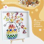 LITMIND Brown Irregular Glass Mosaic Tiles, 9oz Pack