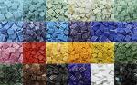 Lanyani Metallic Glass Mosaic Tiles - Variety Mix