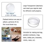 50Pcs Clear Glass Dome Tiles for Jewelry Making