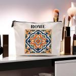Roman Tile Makeup Bag - Italy Gift for Women