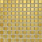 Gold Square Ceramic Shower Floor Tile Mosaic