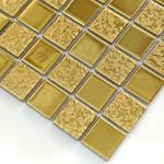 Gold Square Ceramic Shower Floor Tile Mosaic