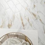 MSI Calacatta Gold 4x12 In. Subway Matte Porcelain Floor and Wall Tile for Kitchen Backsplash, Bathroom, Accent Wall, Shower