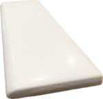 Matte White Bullnose Wall Tile Trim 2x6