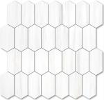 Long Hexagon Peel and Stick Shower Floor Tile