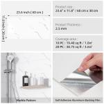 WADILE Waterproof Marble Peel and Stick Tiles 10 Pack