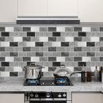 URCOLOR 10-Sheet Peel and Stick Subway Tiles