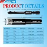 10 Pack Diamond Drill Bits for Tile & Stone