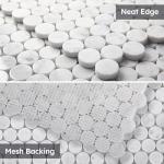 Carrara White Marble Penny Round Mosaic Tile Pack