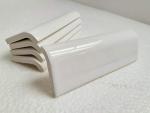 Bright White 2x6 Ceramic Bullnose Trim Tile