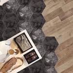 Waterproof Hexagonal Peel and Stick Floor Tiles