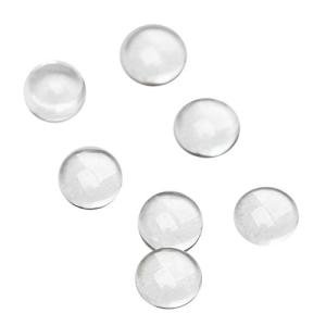 Clear Glass Dome Tiles for DIY Crafts, 200PCS