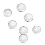 Clear Glass Dome Tiles for DIY Crafts, 200PCS