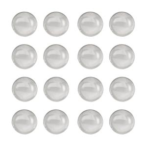 Tutuxio 30mm Clear Glass Dome Tiles - 50pcs