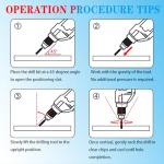 10 Pack Diamond Drill Bits for Tile & Stone