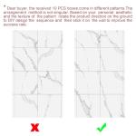 Marble Peel and Stick Shower Wall Tiles - 10pcs