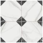 Merzoni Marquina 17-7/8" Porcelain Shower Tile