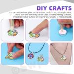 Heart-Shaped Clear Glass Tiles for Crafts