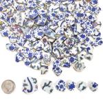 ZAVOOS Blue and White Ceramic Mosaic Tiles