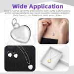 Heart-Shaped Clear Glass Tiles for Crafts