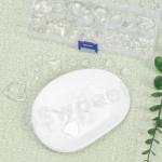 Heart-Shaped Clear Glass Tiles for Crafts
