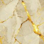 Gold Crack Marble Peel and Stick Floor Tiles