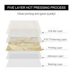 Gold Crack Marble Peel and Stick Floor Tiles