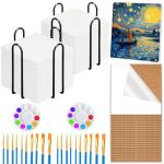 24 Pack 4x4 Inch White Ceramic Craft Tiles